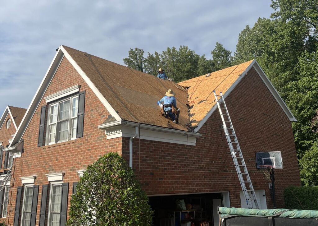 Roof replacement by Rock Roofing