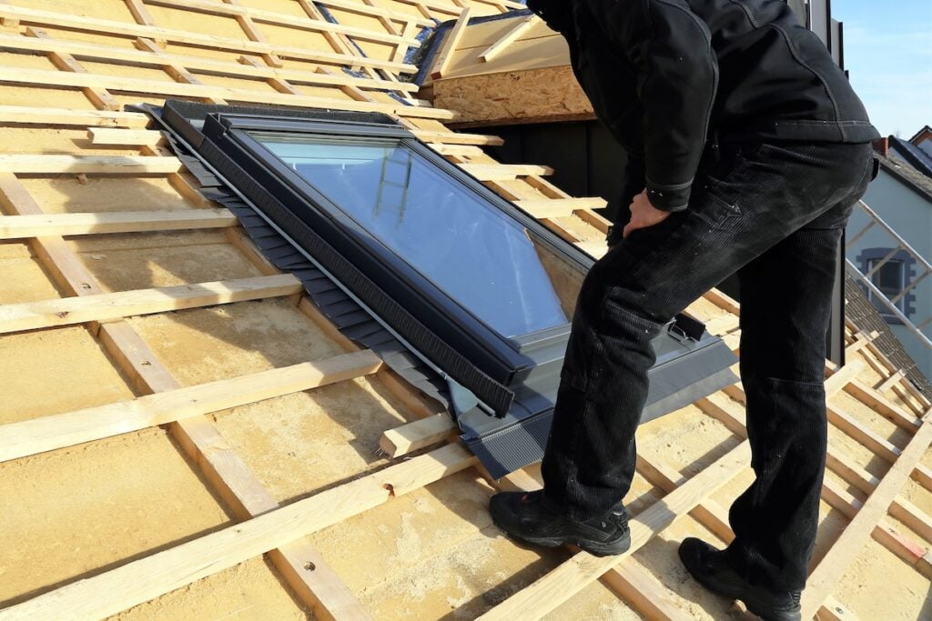Installing a skylight